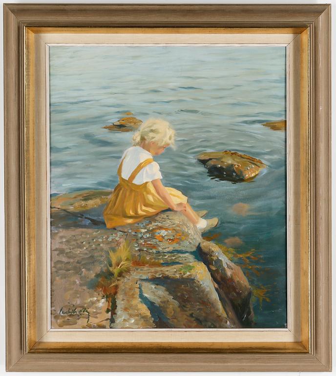 GUSTAF CARLSTRÖM, olja på duk, signerad.
