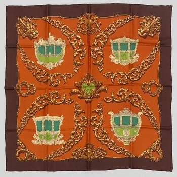 Hermès, scarf, "Carosses D'or".