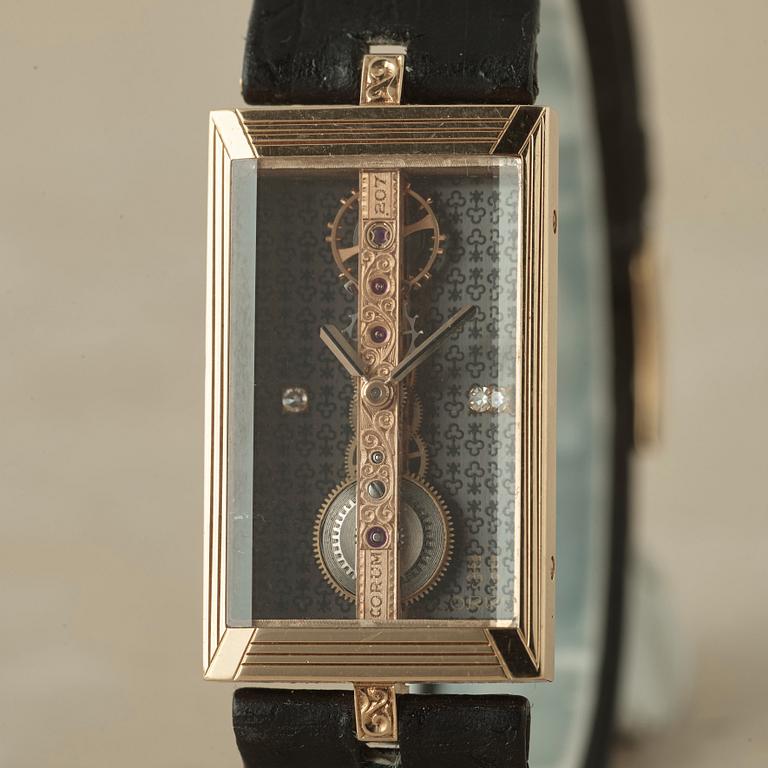 CORUM, Golden Bridge, wristwatch, 20 x 33 (40) mm,