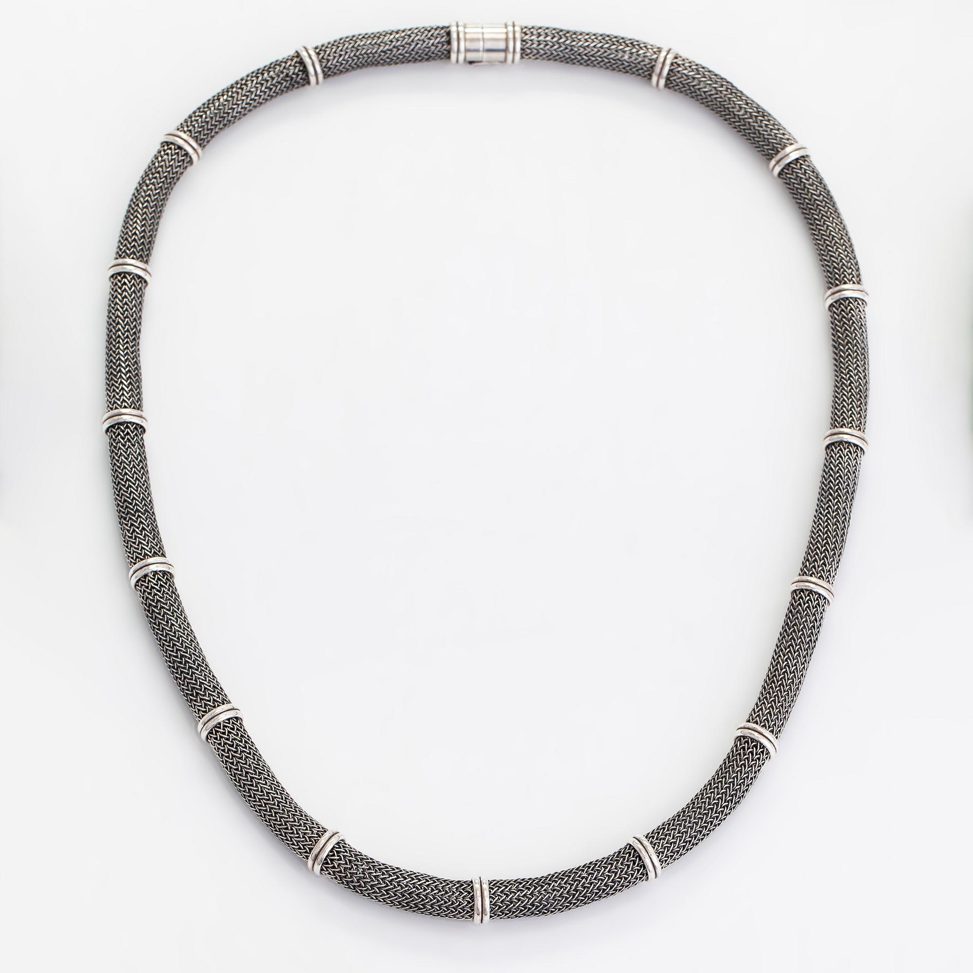 Saara Hopea, a silver necklace. Ossian Hopea, Porvoo, Finland.