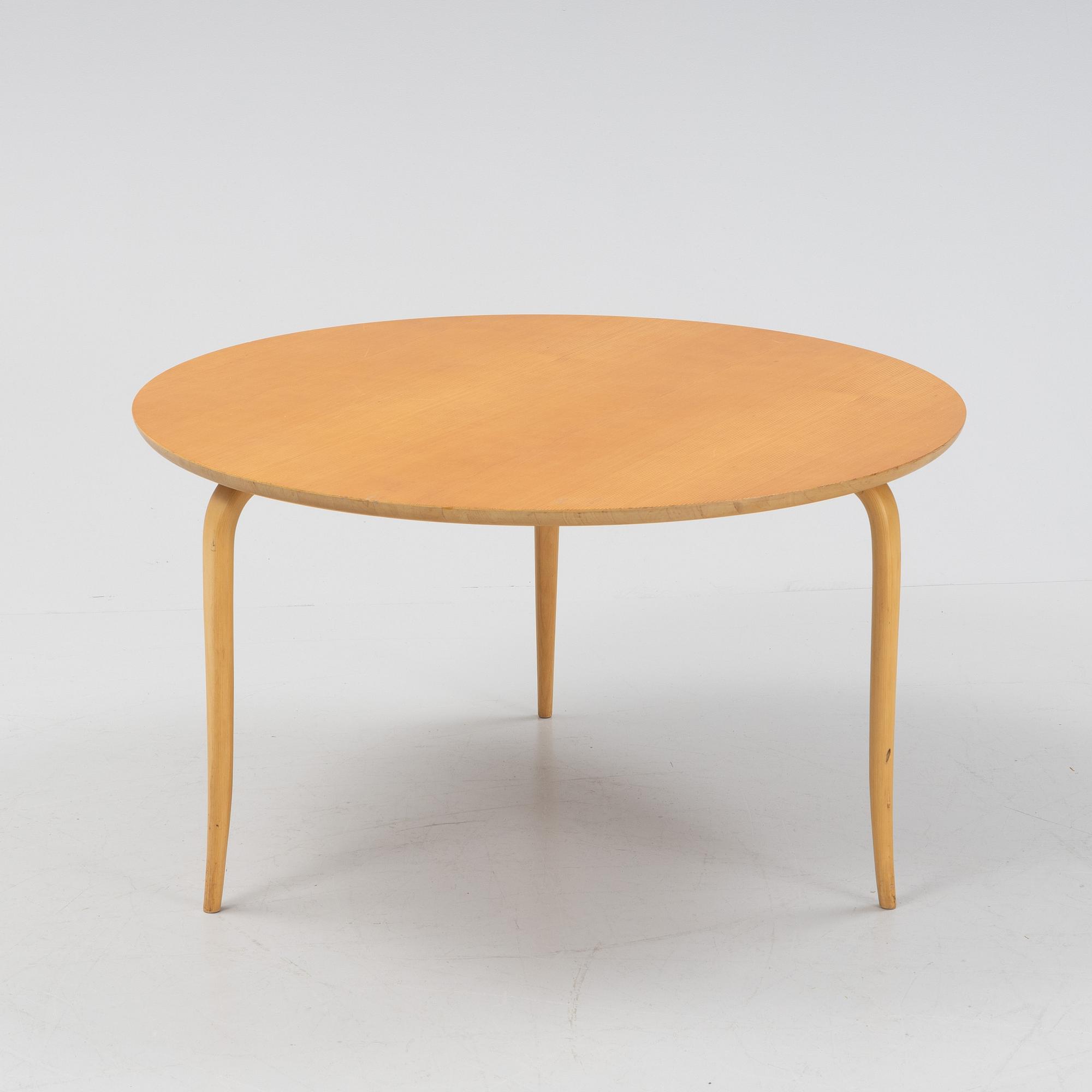 Bruno Mathsson, soffbord, "Annika", Firma Karl Mathsson, Värnamo, 1967.