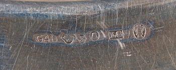 TALLRIK, silver, GAB, 1937.
