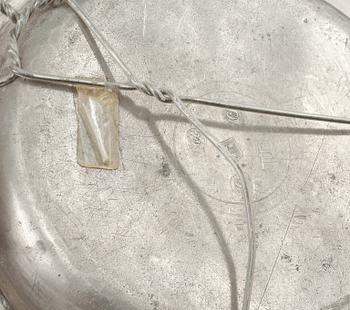 TALLRIKAR, tenn, 8 st, bl.a Erik Magnus Hammarstrand, Falun, 1700-talets slut/ 1800-talets början.