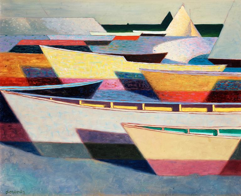 Waldemar Lorentzon, "Båtparad" (Boats).