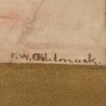 FRANS WILHELM ODELMARK, watercolour, signed.