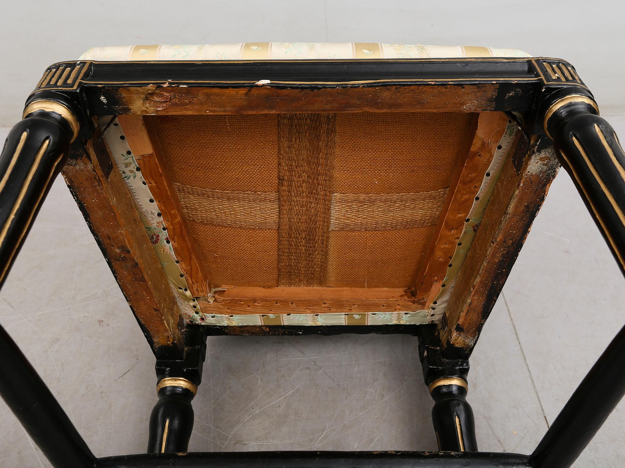 STOLAR, 4 st, gustavianska, 1700-talets andra hälft.