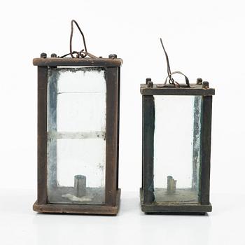 Two stable lanterns, 19th century.