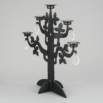 KANDELABER, "Livets träd", Bertil Vallien, Boda smide, 1960-70-tal.