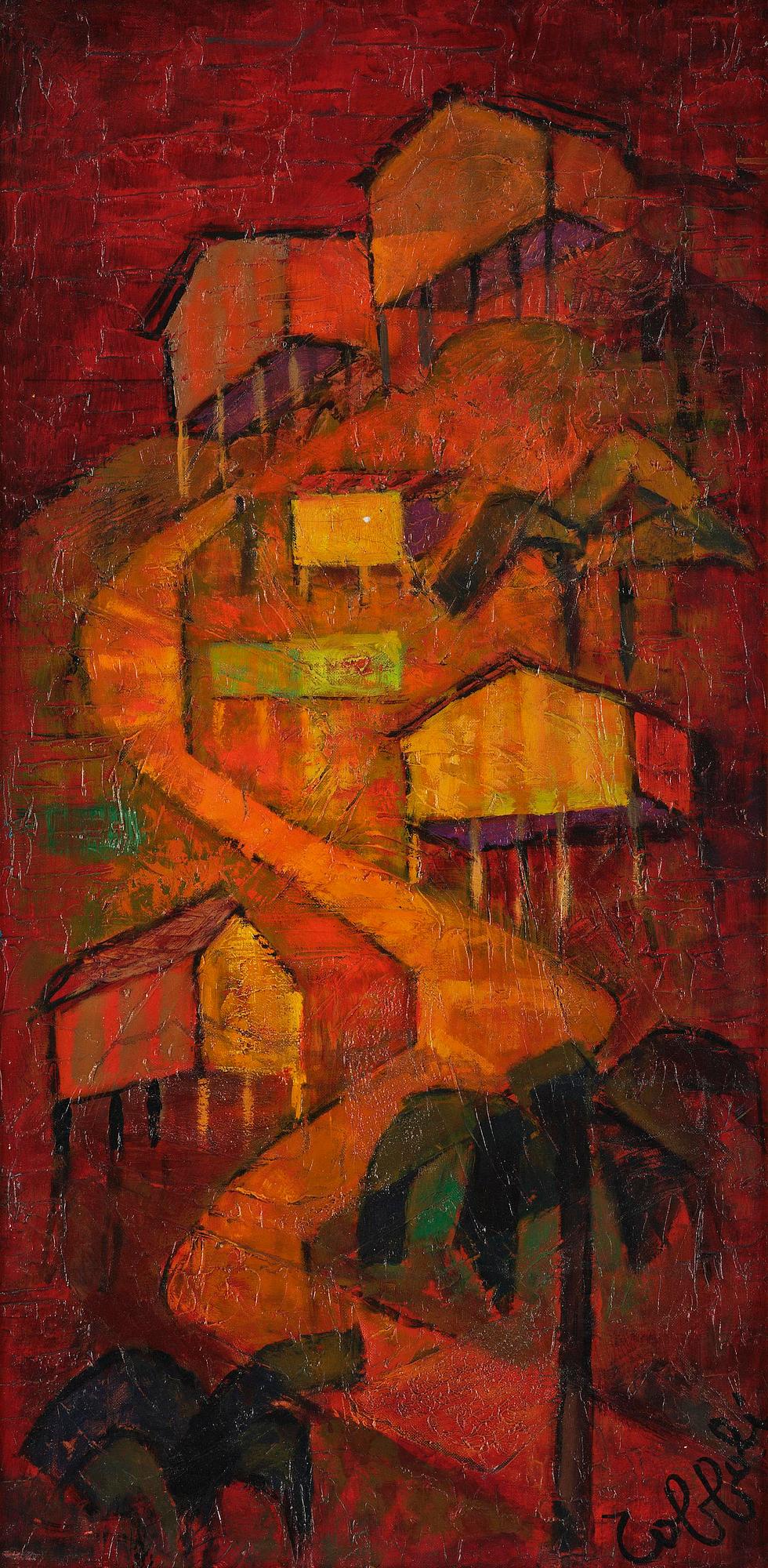 Louis Toffoli, Composition with houses.