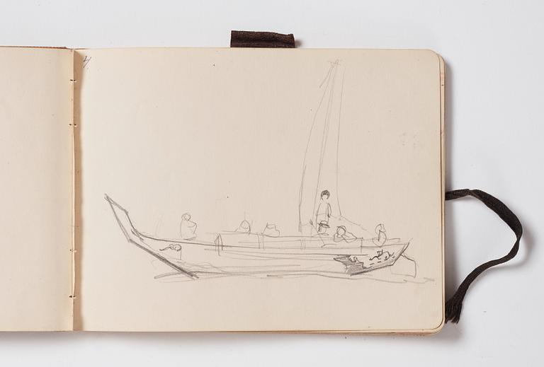 Nils von Dardel, Sketchbook, from trip to Hokkaido, Japan, 1917.