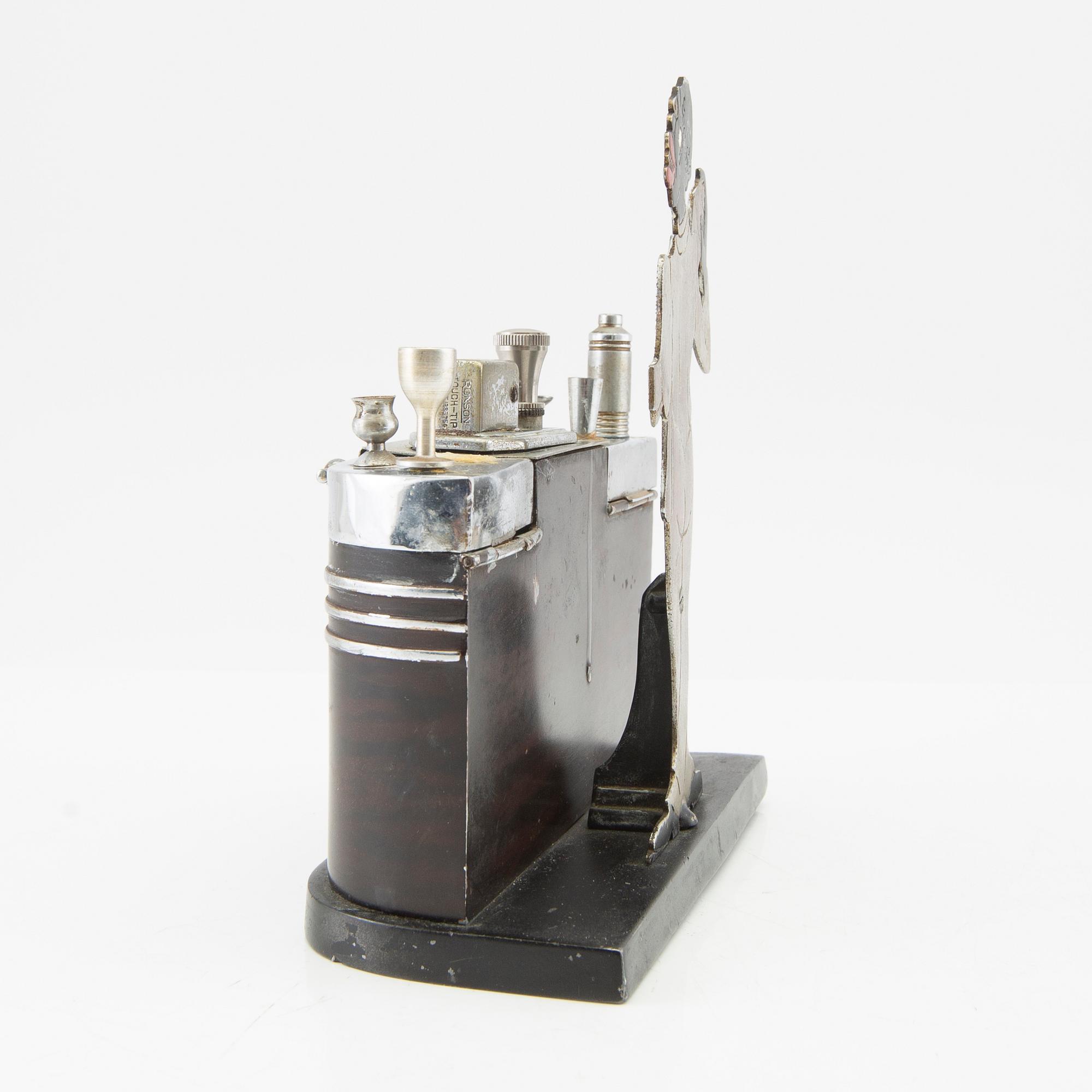 Ronson table lighter "Touch-Tip Bar" circa 1936 by Artmetal Works Inc.