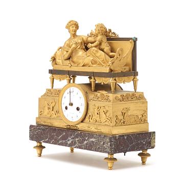 A French Empire early 19th century mantel clock.