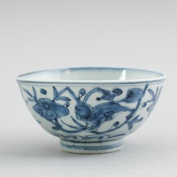 SKÅL, porslin, Kina, sannolikt 1700-tal.