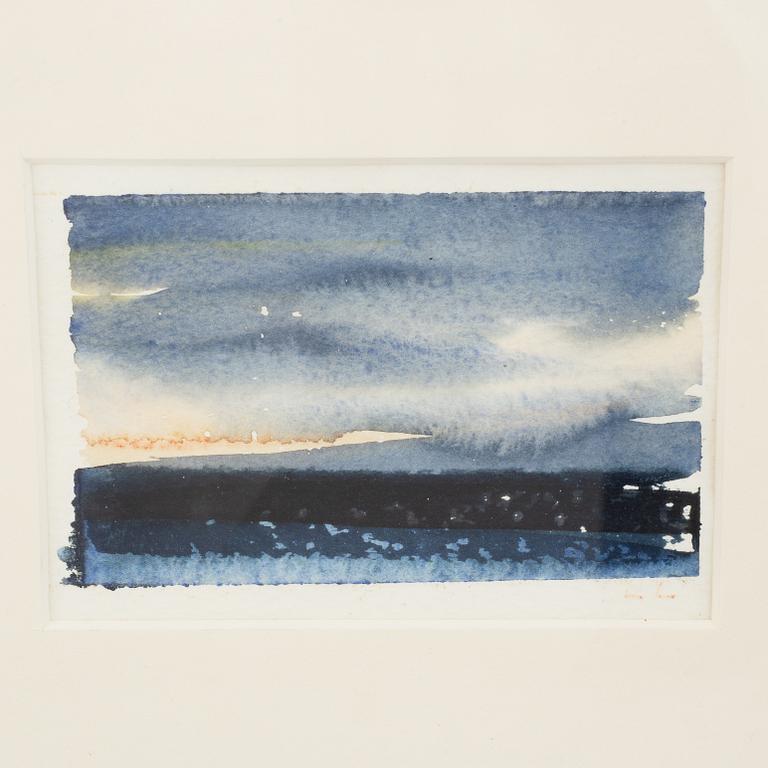 Lars Lerin, akvarell signerad L.L., daterad -81.