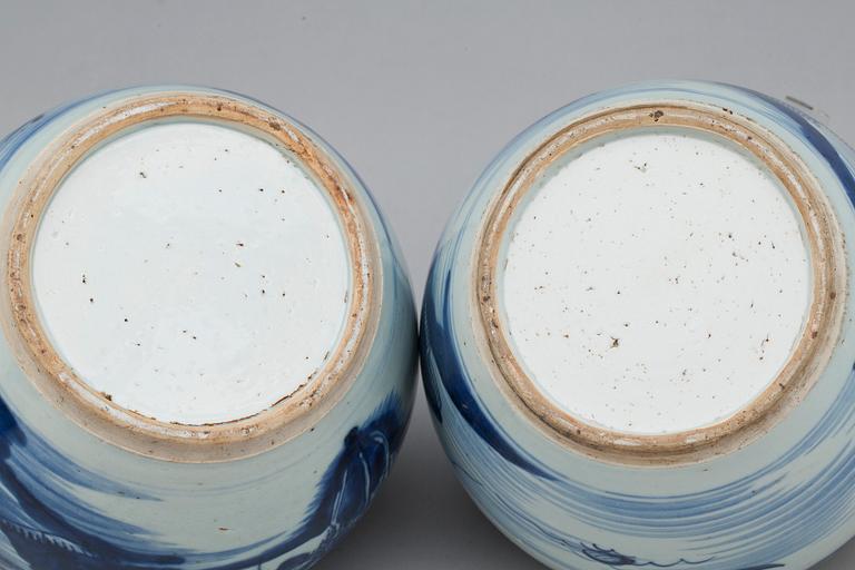 BOJANER, 2 st, snarlika, Kina, 1700/1800-tal.