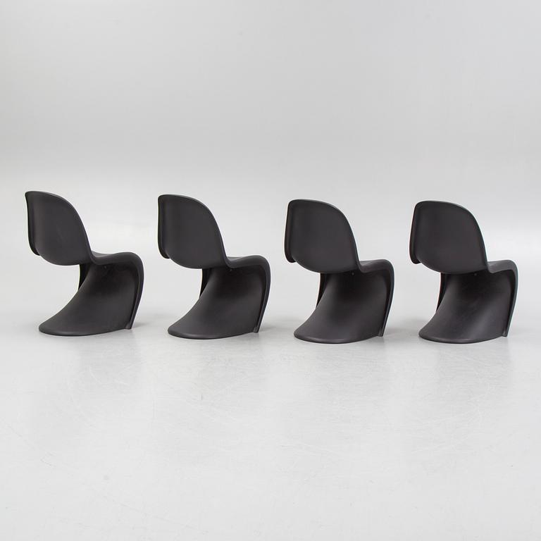 Verner Panton, four "Panton" chairs, Vitra.