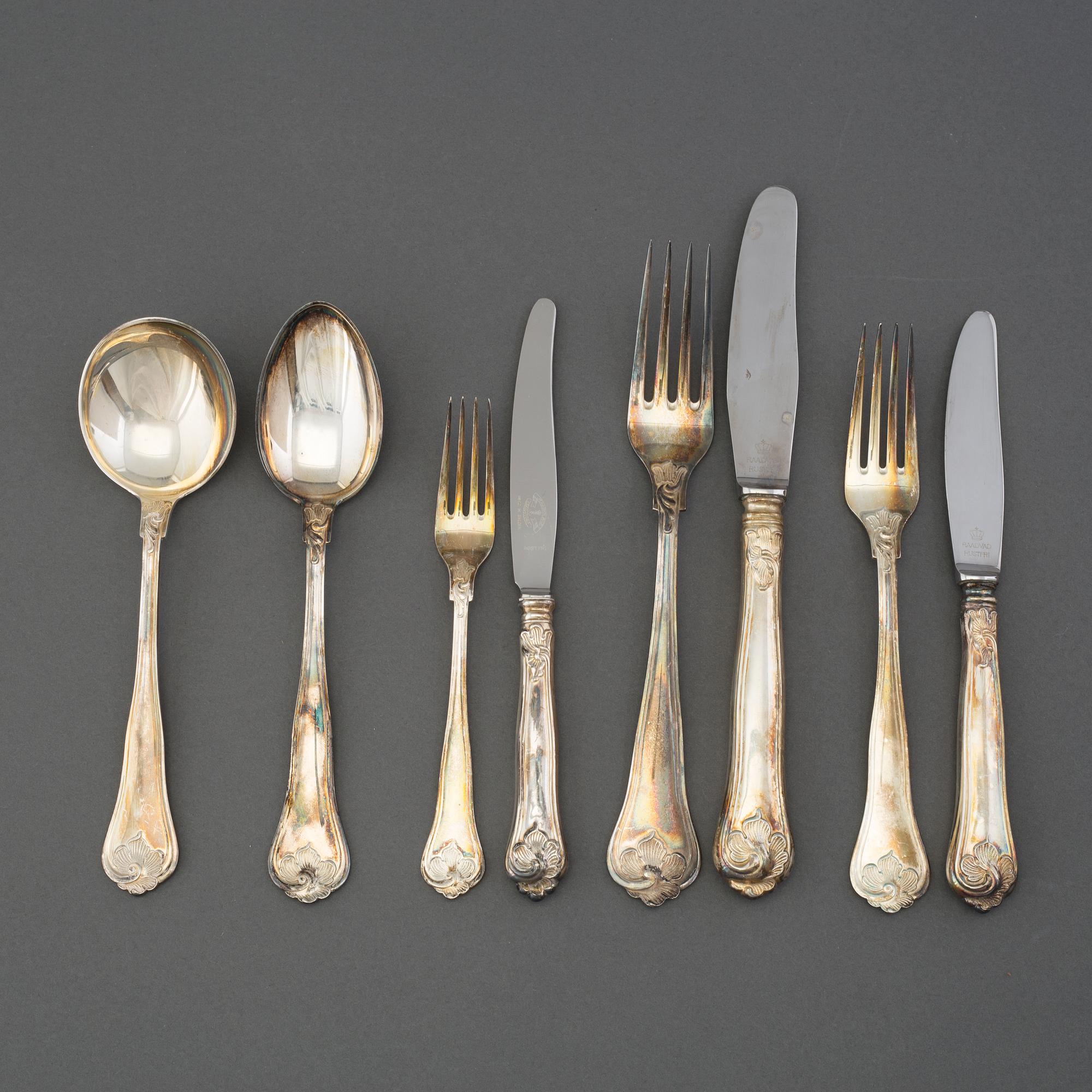 122 PIECES OF SILVER CUTLERY, Cohr, Denmark, 1950s.