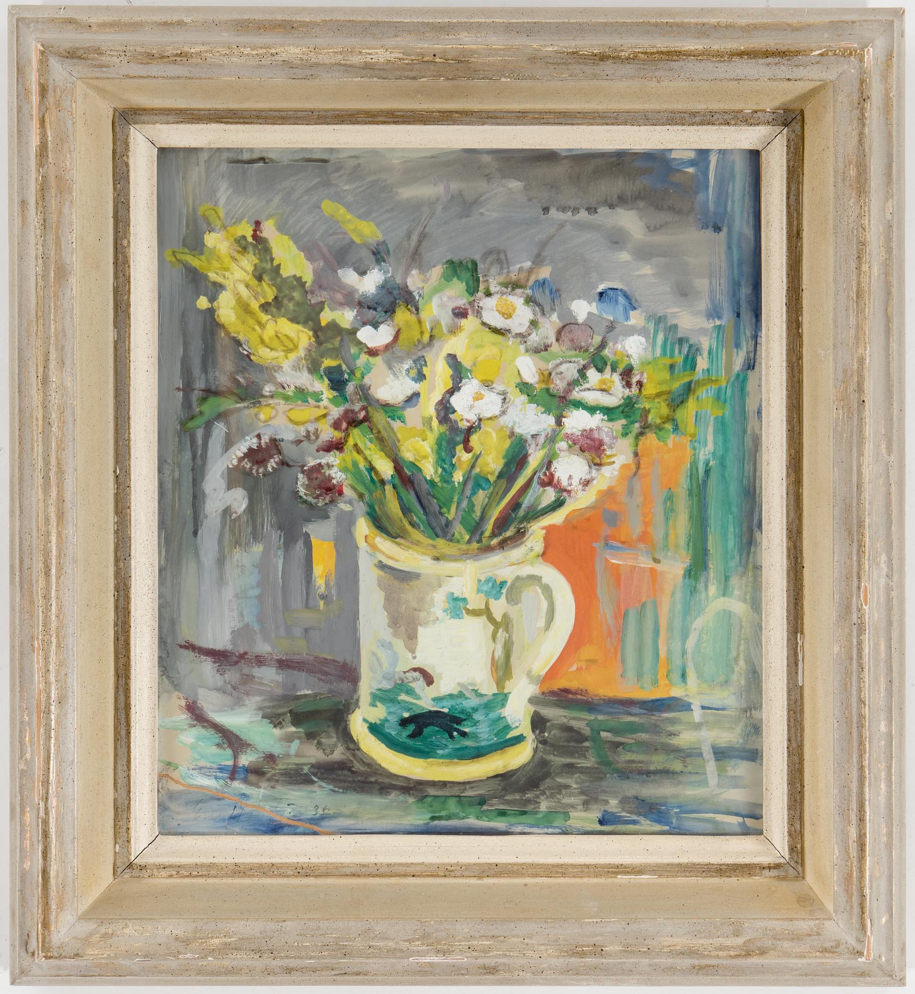 A gouache on paper by Eric Hallström, signed and dated 36.