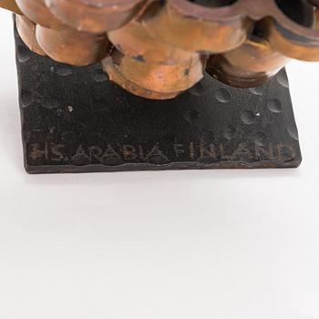 Heljä Liukko-Sundström, a stoneware sculpture signed HS Arabia Finland.