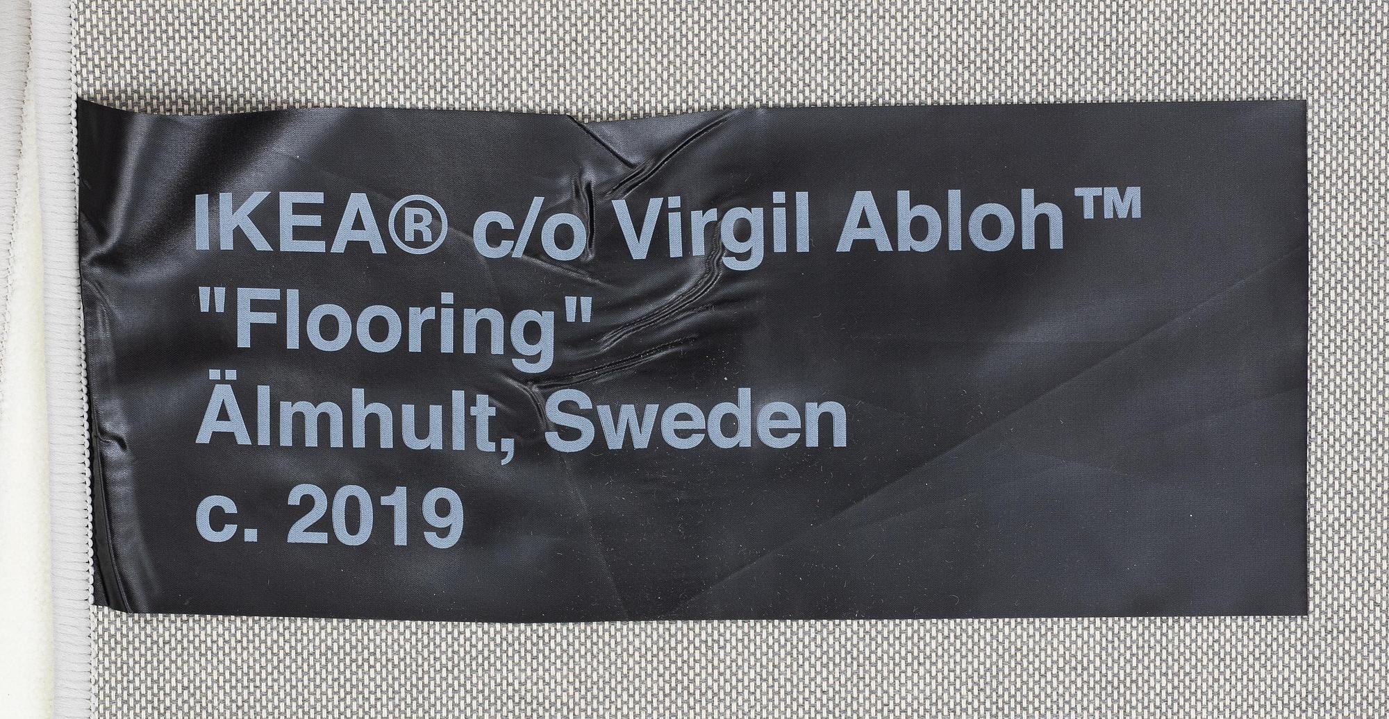 Virgil Abloh, matta "Kvitto", IKEA x Virgil Abloh, "MARKERAD" kollektion, ca 200 x 90 cm.