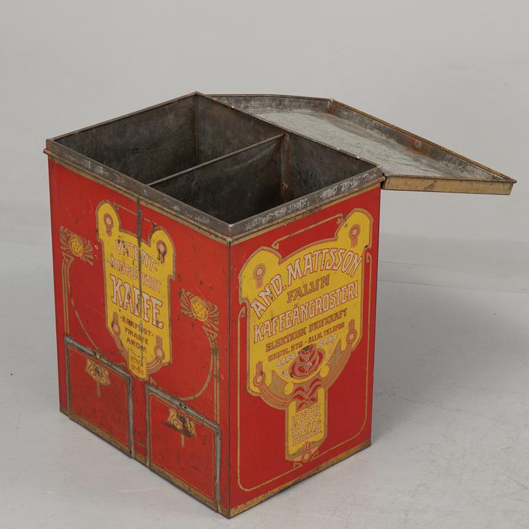 A coffe tin container from the early 1900's.