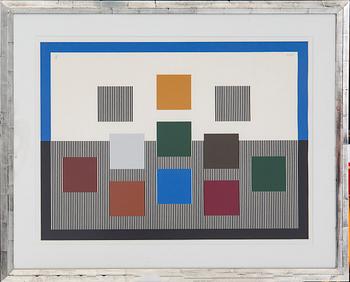 Jesús Rafael Soto, lithograph in colours signed and numbered 14/99.