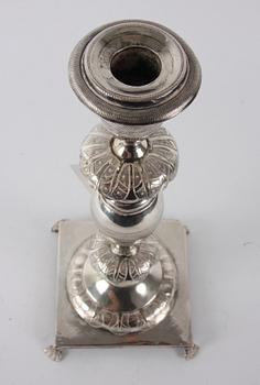 LJUSSTAKE, silver, troligen Tyskland.