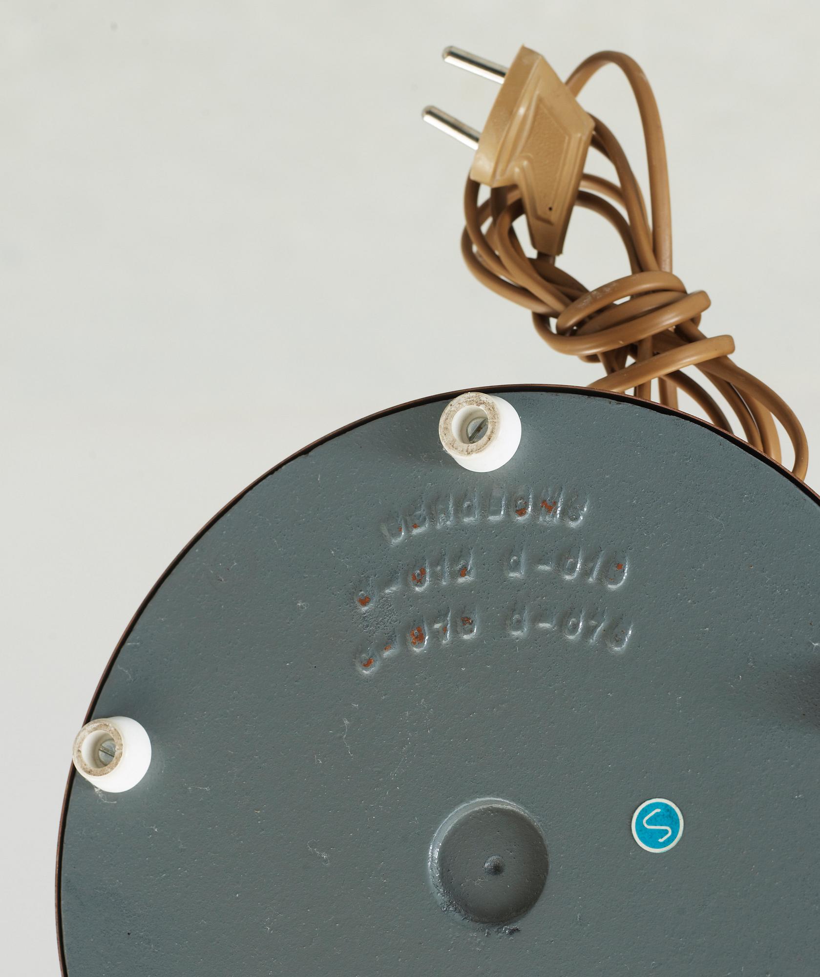 GOLVLAMPA, Bergboms, Malmö, 1900-talets andra hälft.