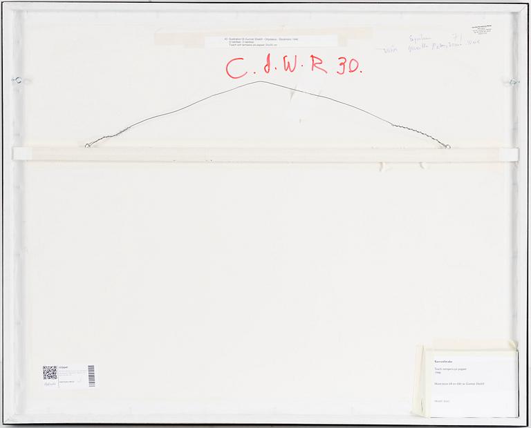 PETER WEISS, mixed media on paper, signed and dated 46.