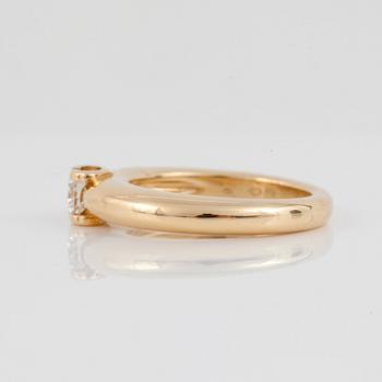 RING, signerad Cartier, Serienummer: 54KQ030, med briljantslipad diamant ca 0.35 ct. Kvalitet ca G-H/VS1.