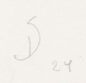OKÄND KONSTNÄR, blandteknik på papper, sign o dat 24.