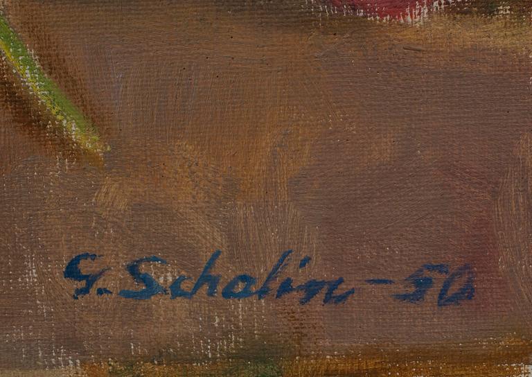 GRETA SCHALIN, olja på duk, signerad och daterad -50.