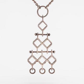 Jorma Laine, Halsband "Ruutu", silver. Kultateollisuus, Åbo 1967.