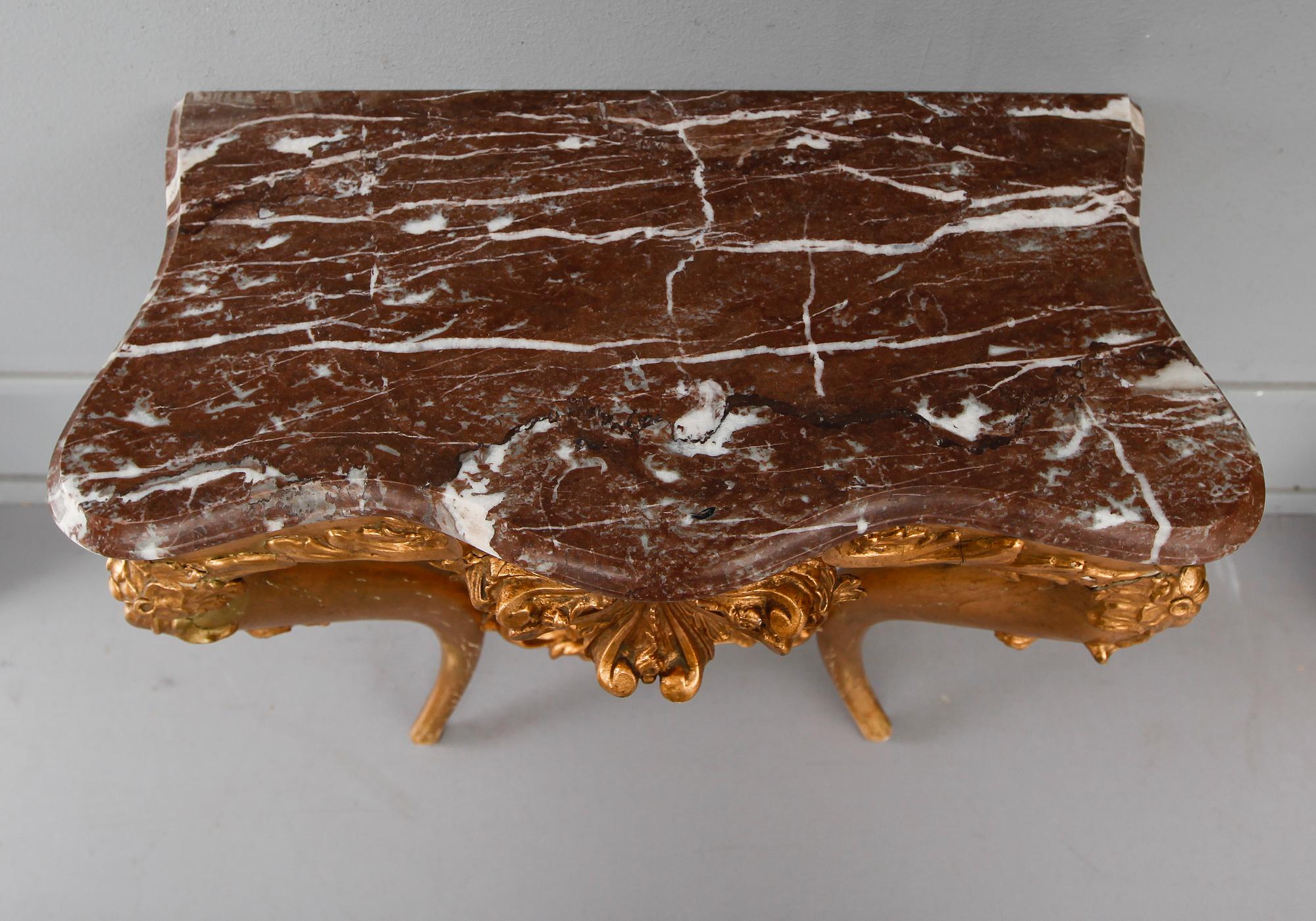 SPEGEL MED KONSOLBORD, 1800-talets andra hälft.