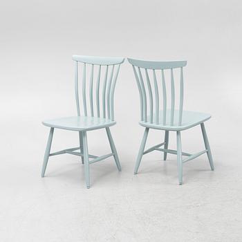 Gunnar Eklöf, stolar, 6 st, "Åkerblom", Nässjö Stolfabrik. 1900-talets mitt.