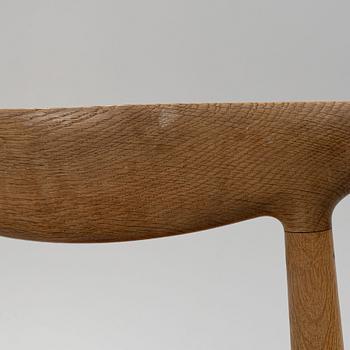 Hans J. Wegner, stolar, 6 st, "W1", C.M. Madsens Fabriker, Danmark 1950/60-tal.