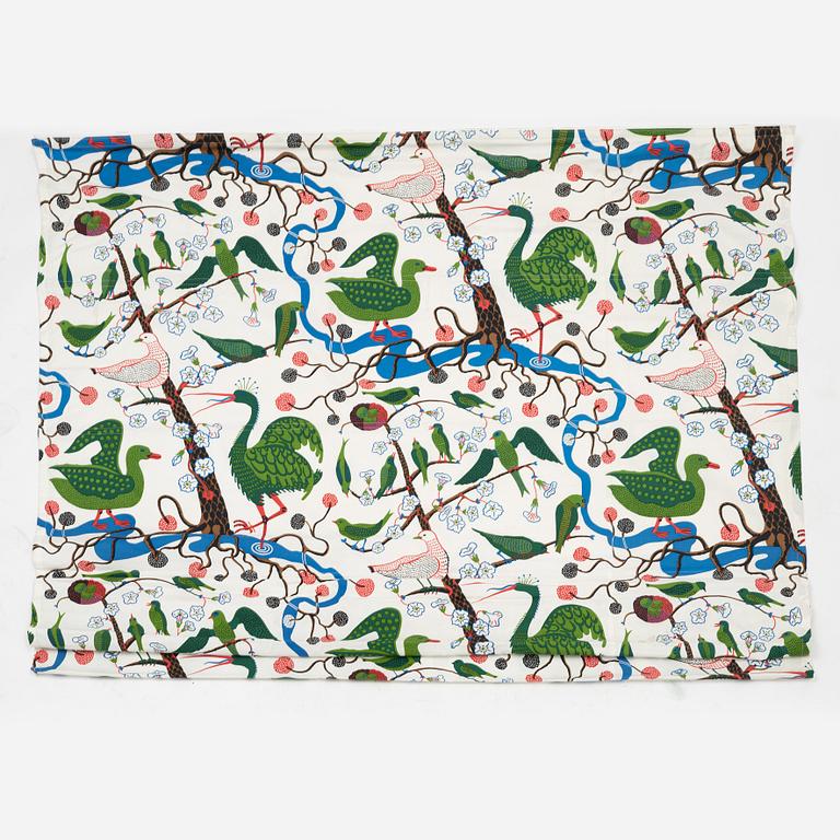 Josef Frank, four 'Gröna Fåglar' curtains, Firma Svenskt Tenn, Sweden.