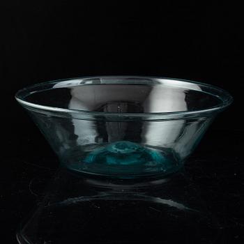 A Swedish pale green glass bowl early 19th century.