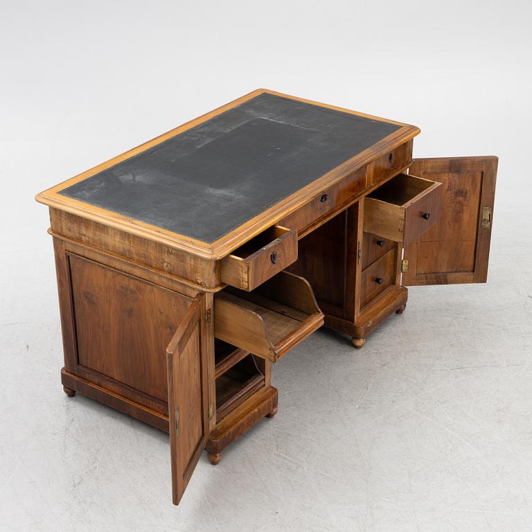 A mahogany desk, second half of the 19th century.
