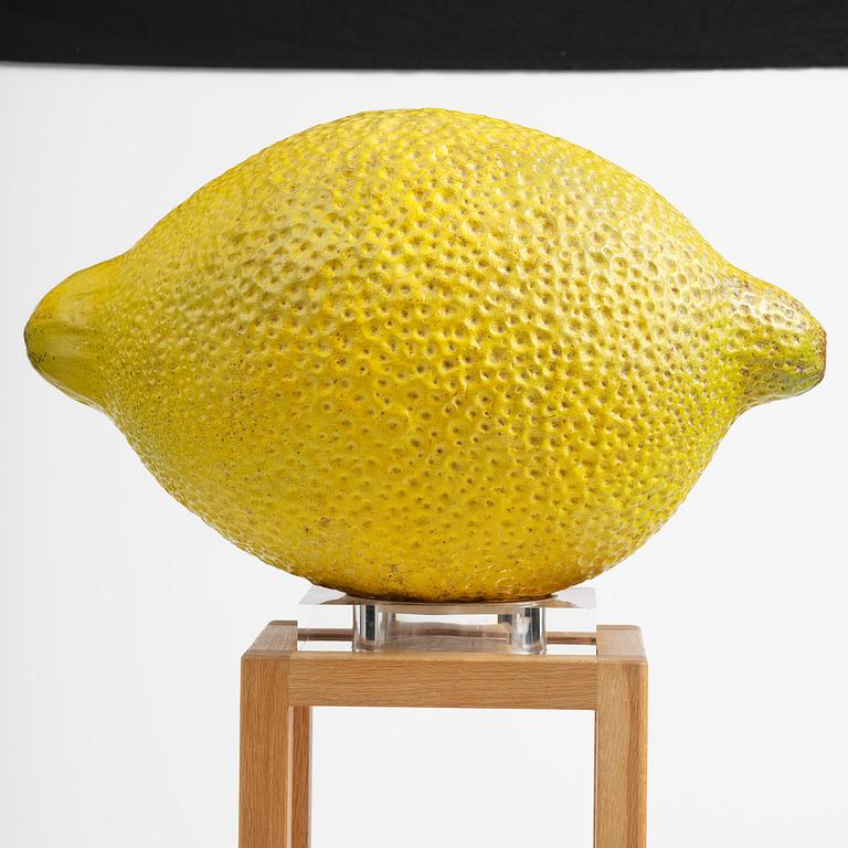 Hans Hedberg, a monumental faience sculpture of a lemon, Biot, France.
