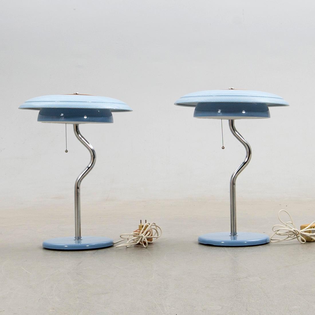 Table lamps, a pair, Hans Philip Zachau, "Softling", Ateljé Lyktan, designed in 1982.