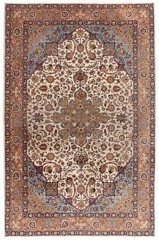 368. A semi-antique Tabriz carpet, 361 x 235 cm.