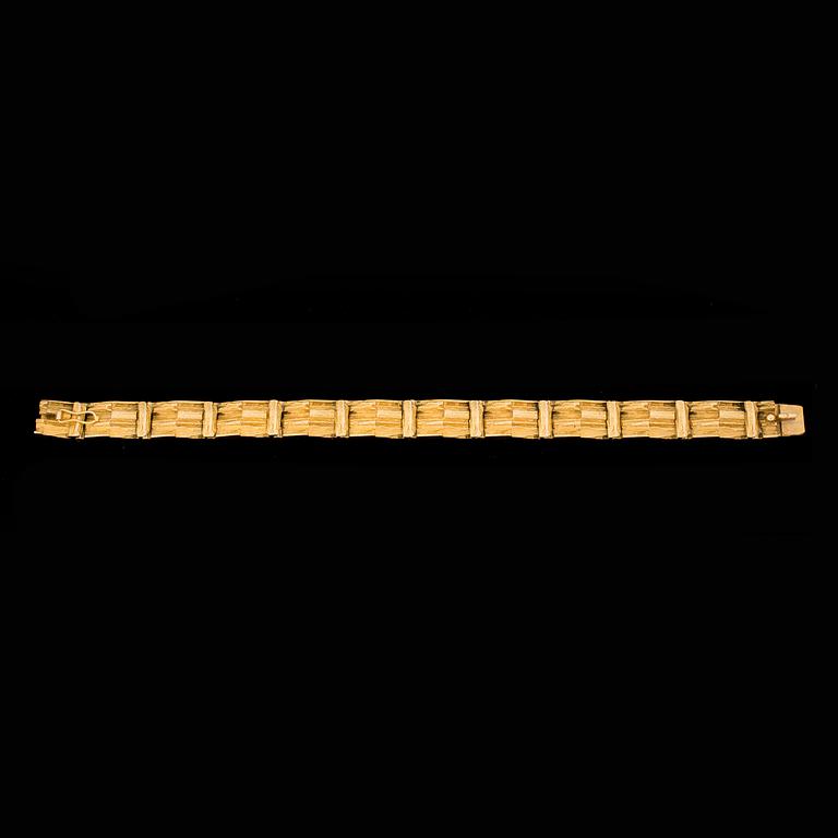 ARMBAND, 18k guld. Lapponia. Finland. Vikt ca 33 gram.