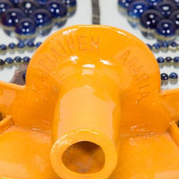 Birger Kaipiainen, ljuslampett, stengods, signerad Kaipiainen Arabia.