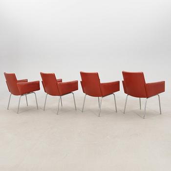 Hans J. Wegner, armchairs 4 pcs "AP 58/Kastrup chair conference chair" Denmark late 20th century.