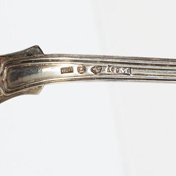 Silver, 10 pieces, Sweden, including a spoon by Gustaf Georg Rehnberg, Norrköping 1811.