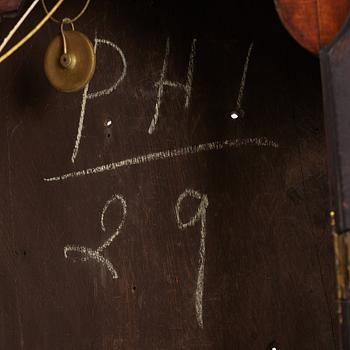 A Georgian longcase clock, around 1800, the dial signed Francis Jersey.