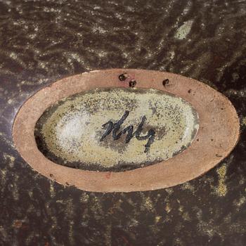 HANS HEDBERG, fat, starkeldsfajans, Biot, Frankrike, signerat HHg.