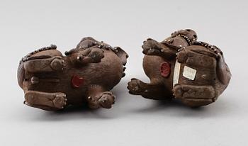 FIGURER, 2 st, keramik, Kina.