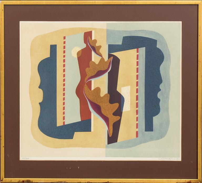 WALDEMAR LORENTZON, litografi, signerad och numrerad 68/260.